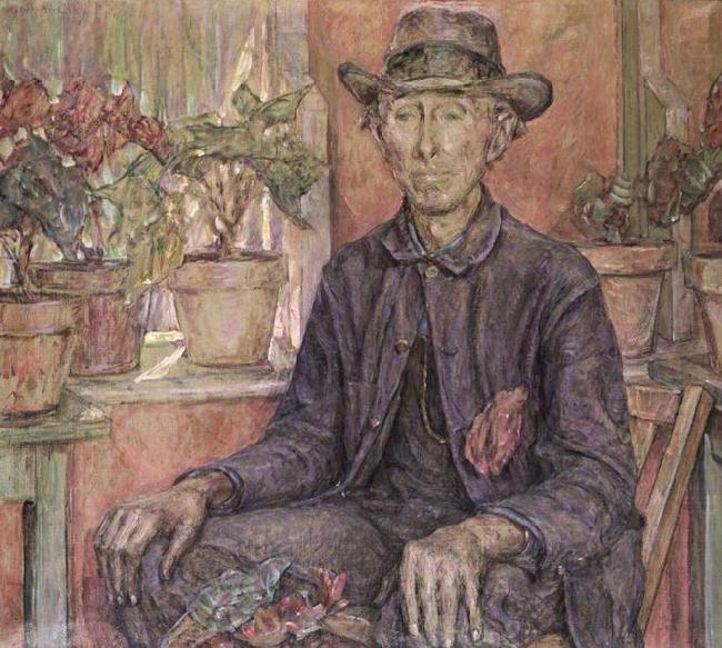 Robert Reid The Old Gardener oil painting picture